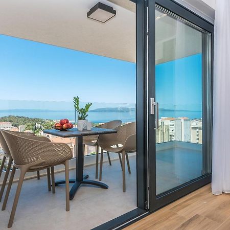 Luxury Adria Sea & City View Apartment Makarska Esterno foto
