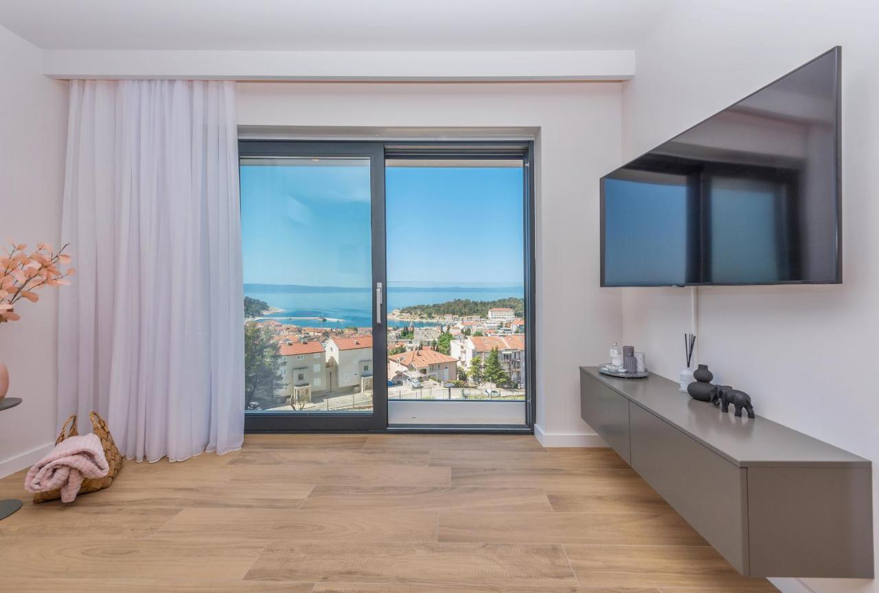 Luxury Adria Sea & City View Apartment Makarska Esterno foto