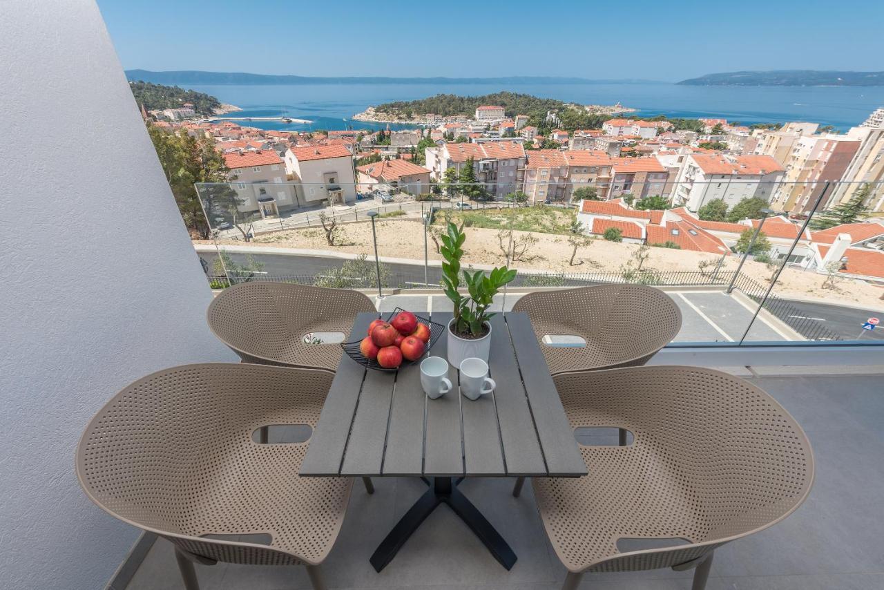 Luxury Adria Sea & City View Apartment Makarska Esterno foto