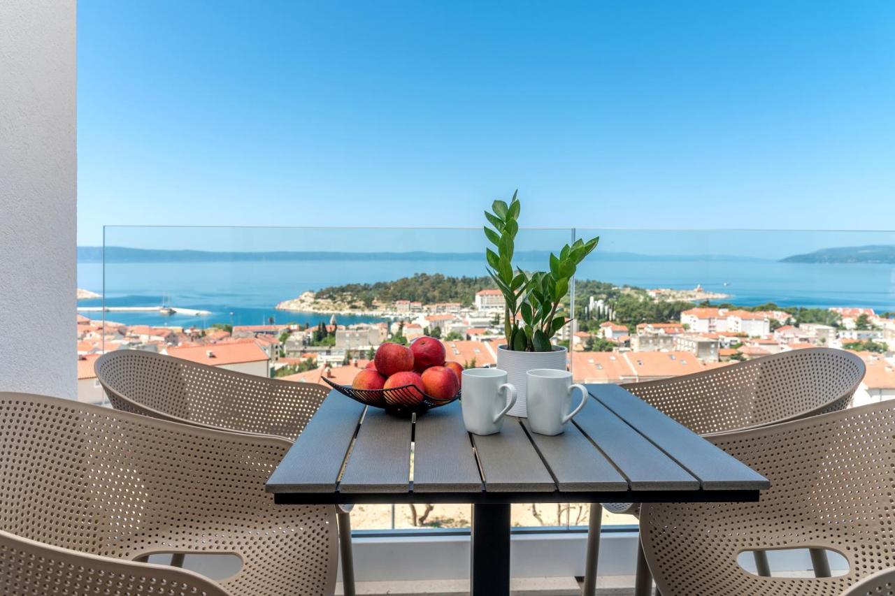 Luxury Adria Sea & City View Apartment Makarska Esterno foto