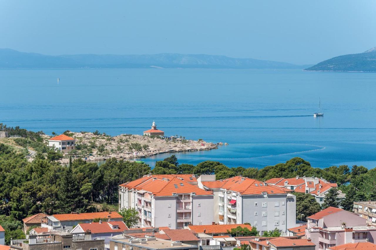 Luxury Adria Sea & City View Apartment Makarska Esterno foto